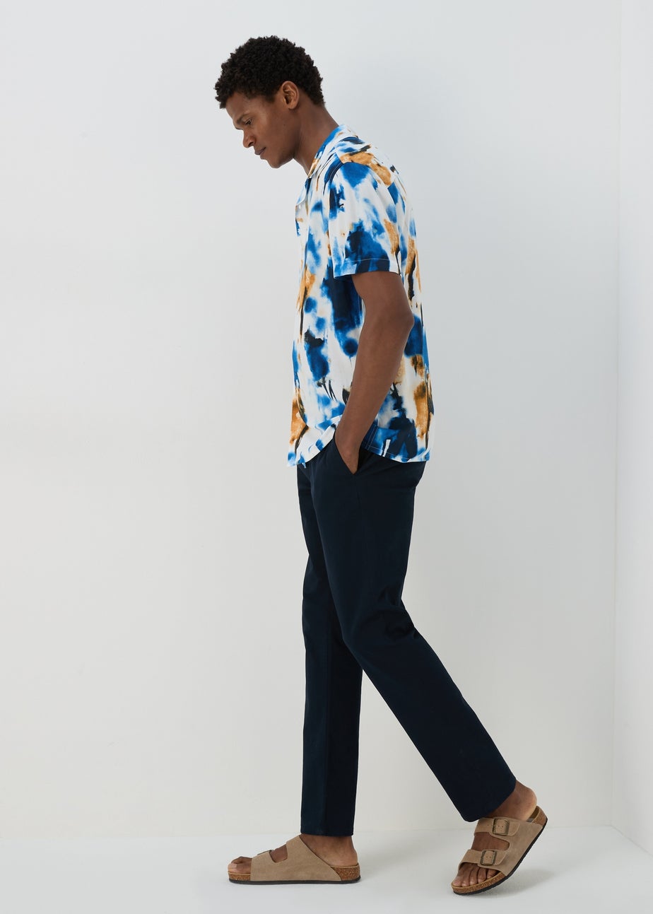 Multicolour Marble Abstract Print Shirt