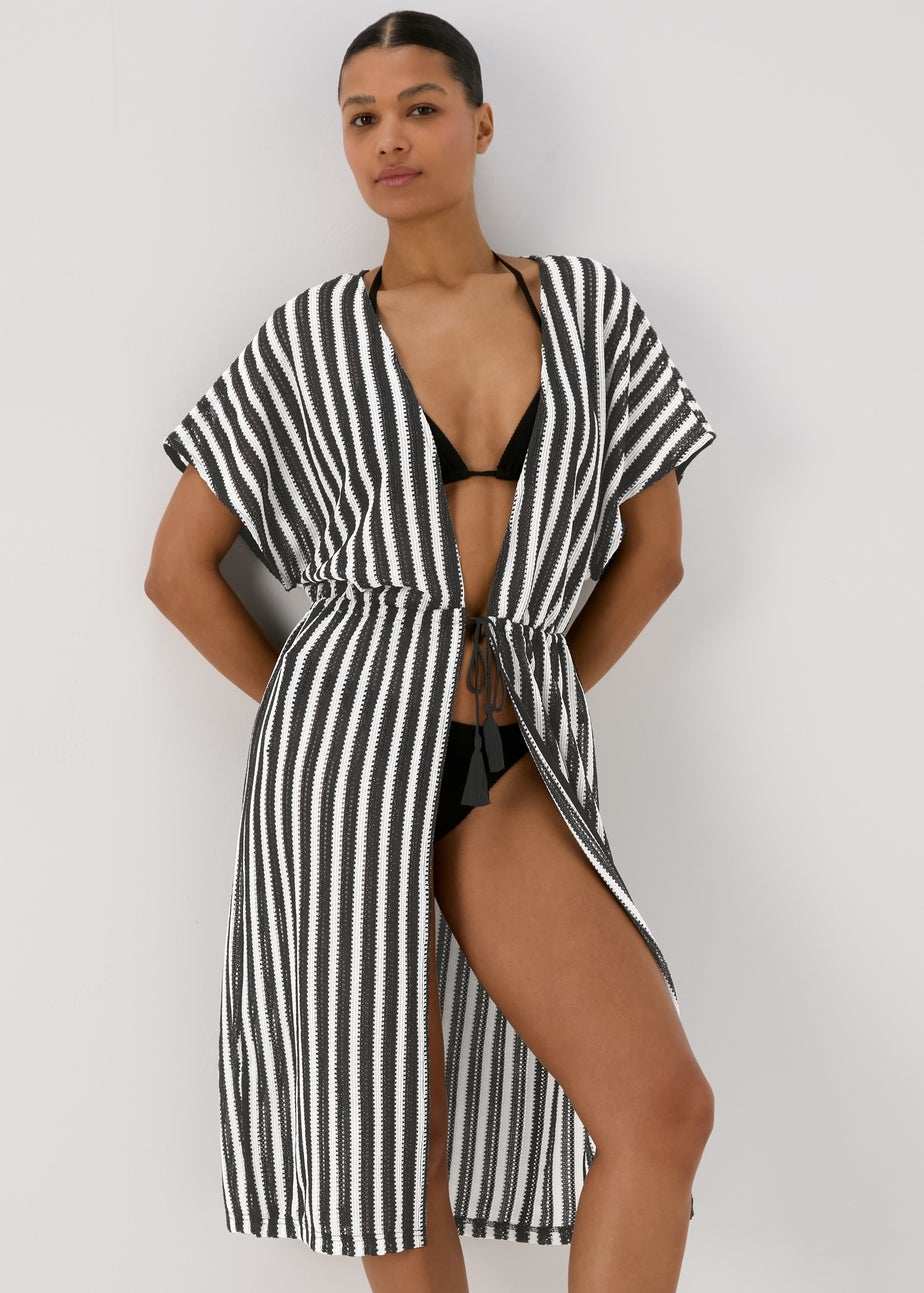 Black Crochet Kaftan