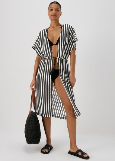 Black Crochet Kaftan