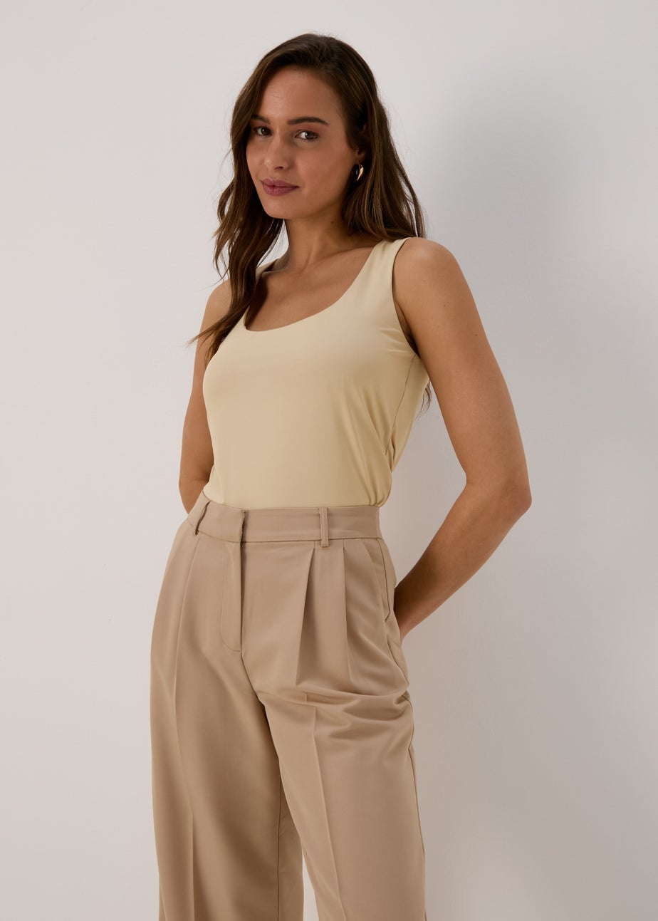 Et Vous Beige Vest Top