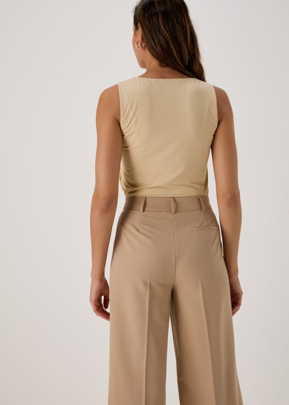 Et Vous Beige Vest Top