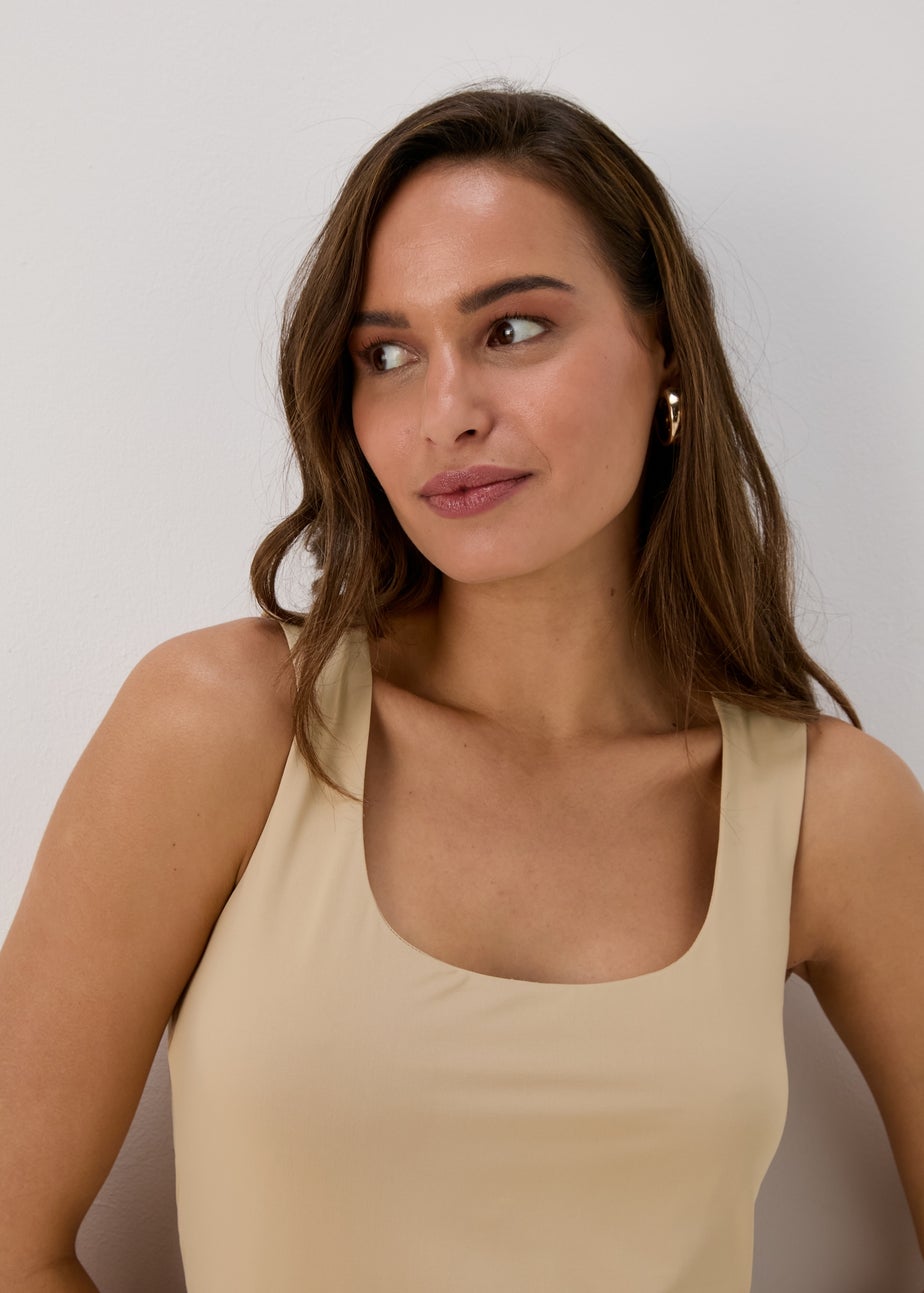 Et Vous Beige Vest Top