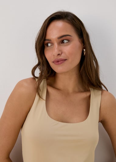 Et Vous Beige Vest Top