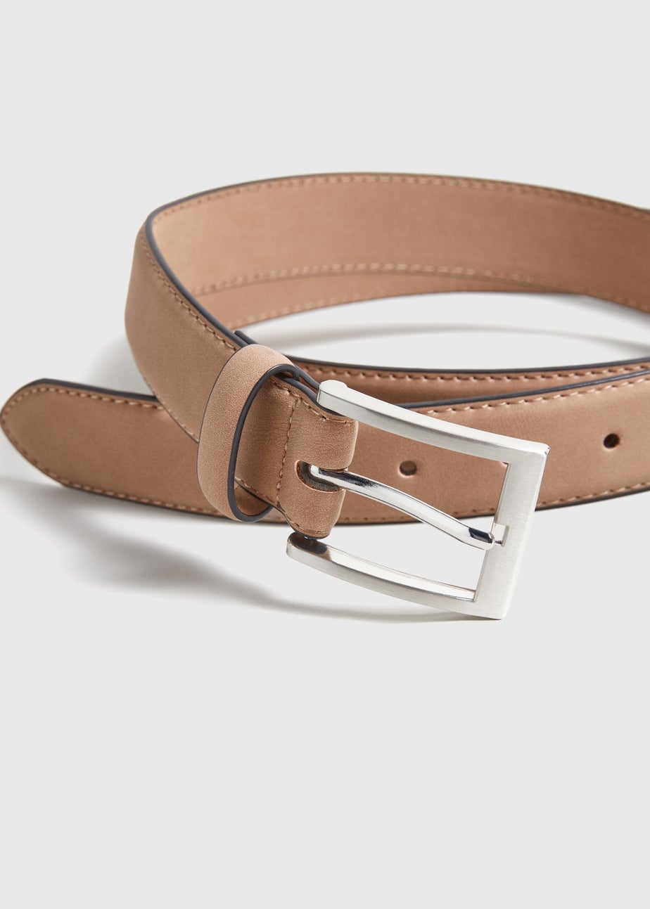 Light Brown Faux Suede Belt