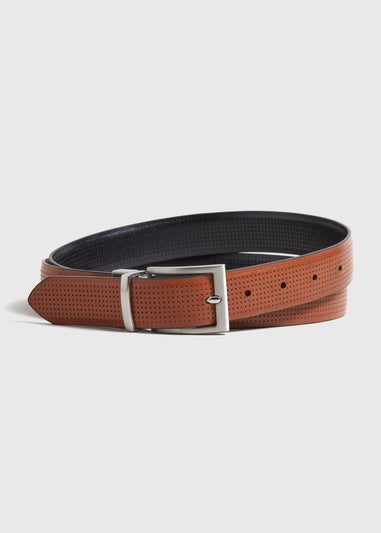 Black Texture Reversible Belt