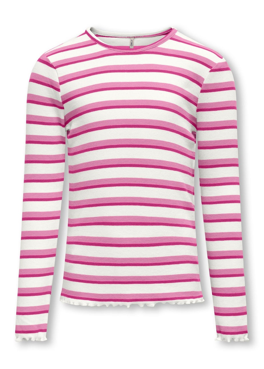 ONLY Girls Multicolour Ribbed Top (5-14yrs)