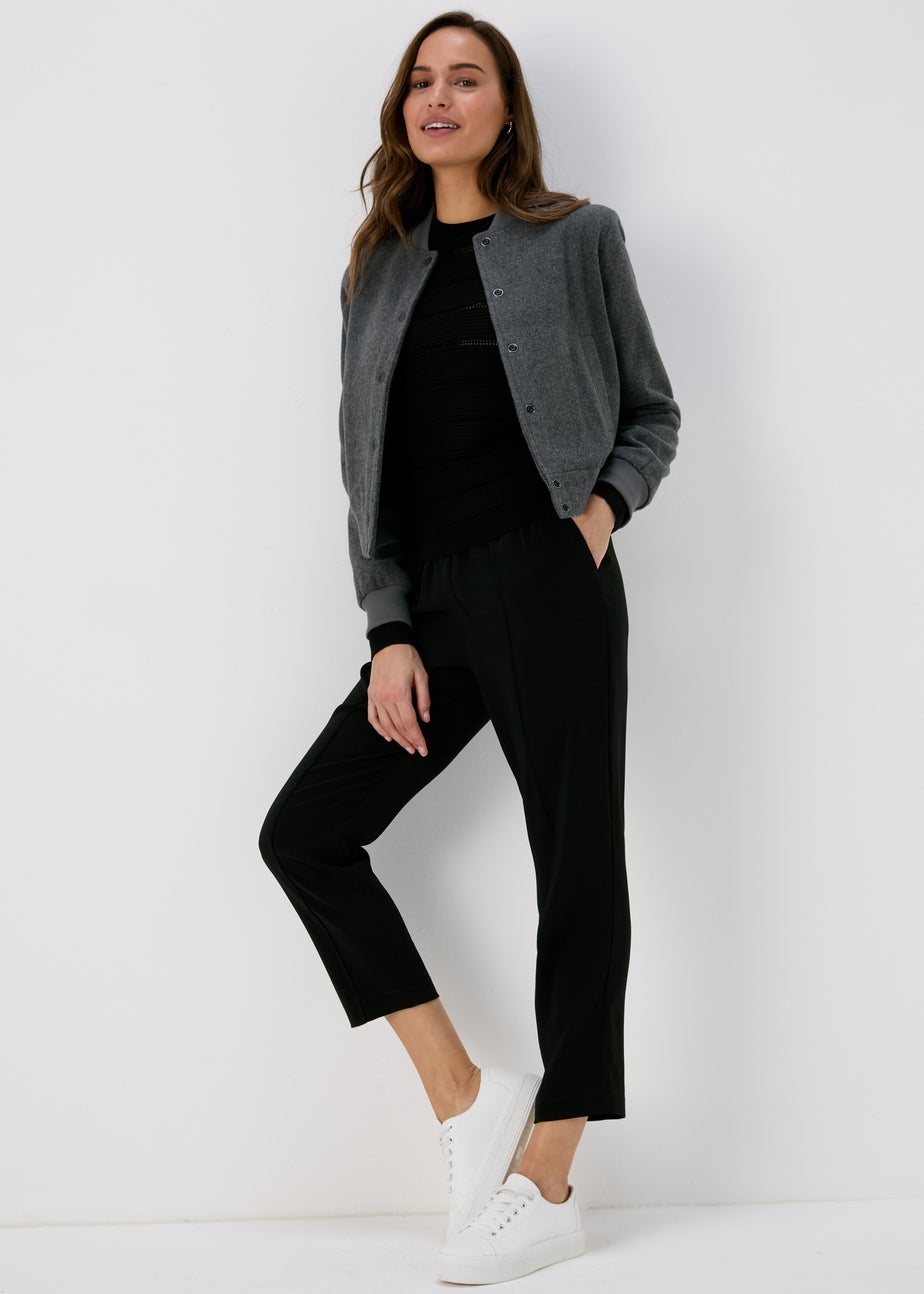 Et Vous Black Pointelle Knit Jumper