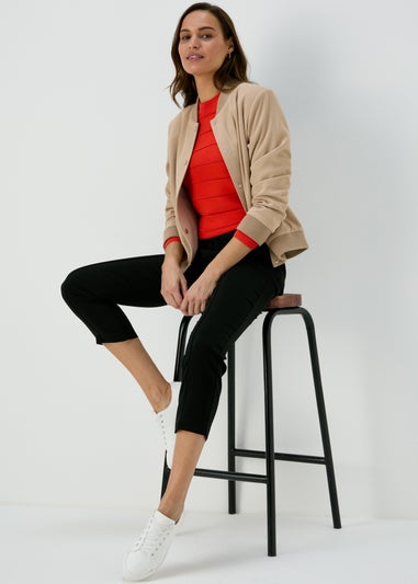 Et Vous Red Pointelle Knit Jumper