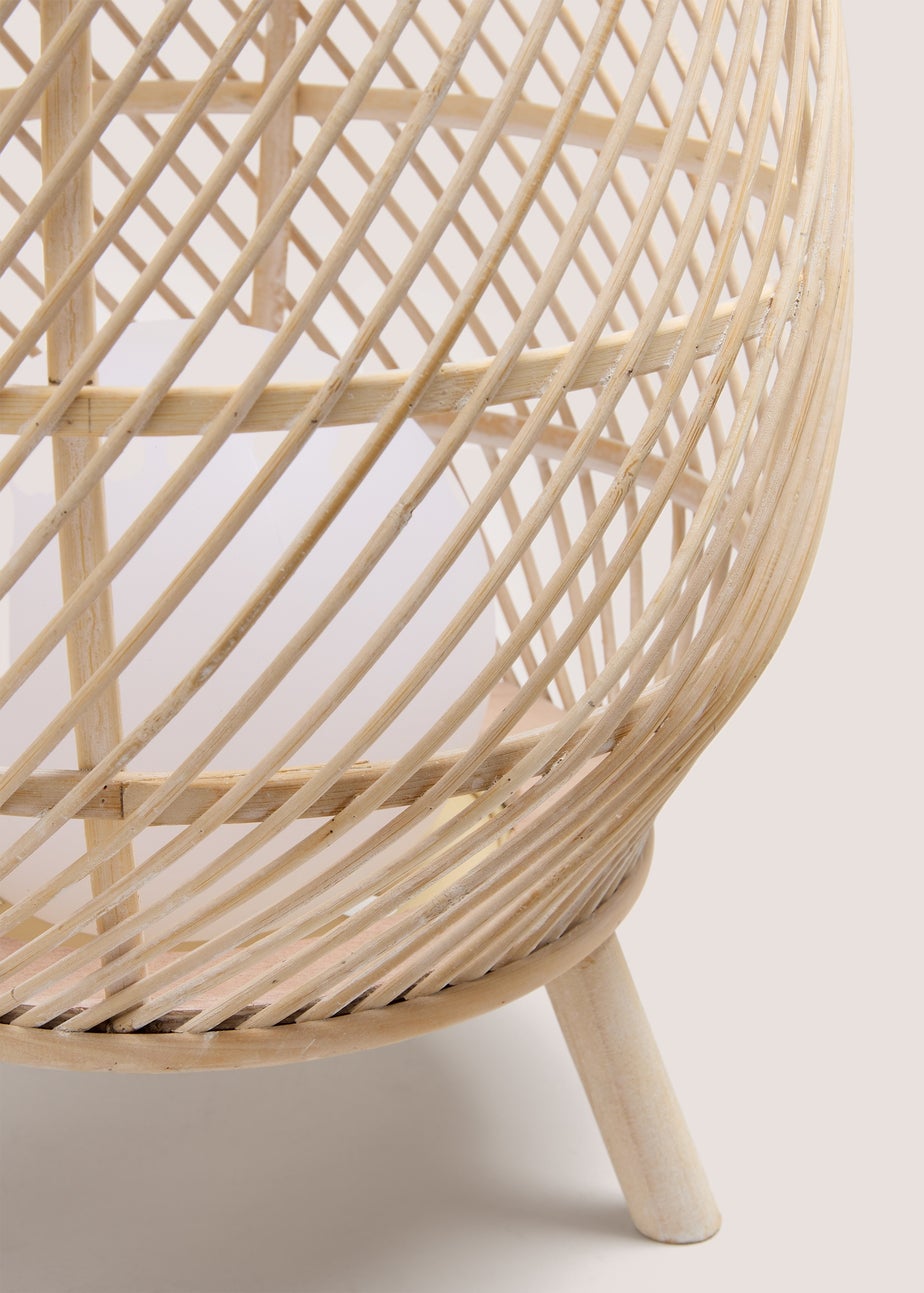 Natural Bamboo Rattan Led Lantern