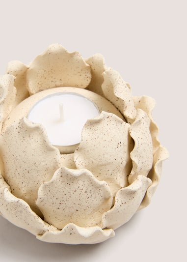 Cream Artichoke Tealight Holder