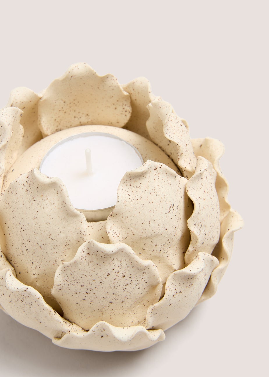 Cream Artichoke Tealight Holder