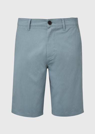 Blue Straight Fit Chino Shorts