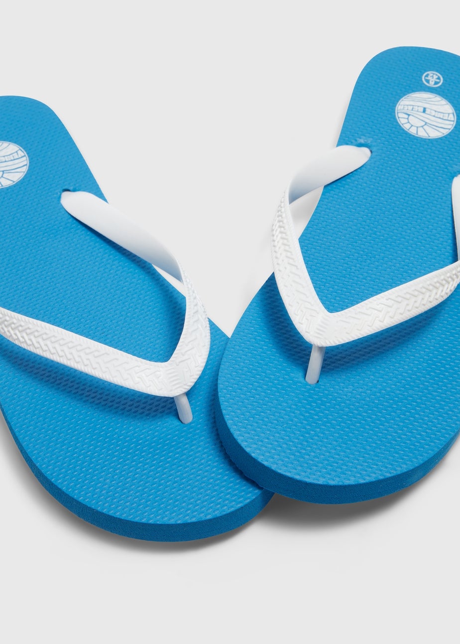 Blue Flip Flops