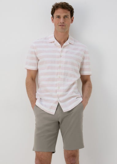 Mushroom Straight Fit Chino Shorts