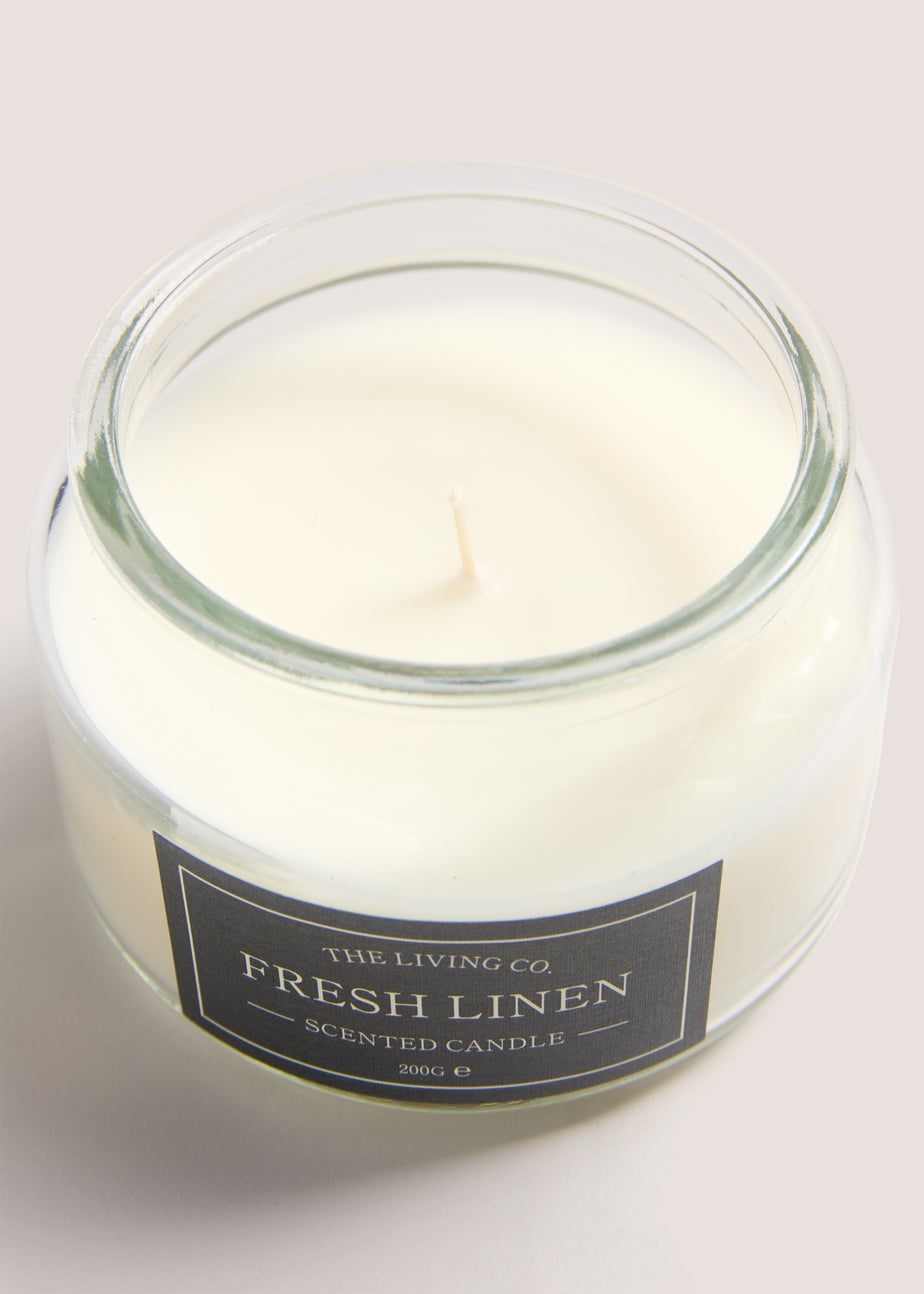 Fresh Linen Scented Candles (200g)