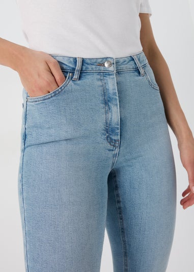 Mid Wash Ankle Grazer Skinny Jeans