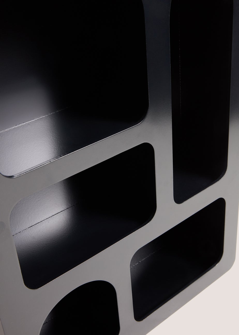 Black Multilayer Cove Shelf (40cm x 18cm x 54cm)