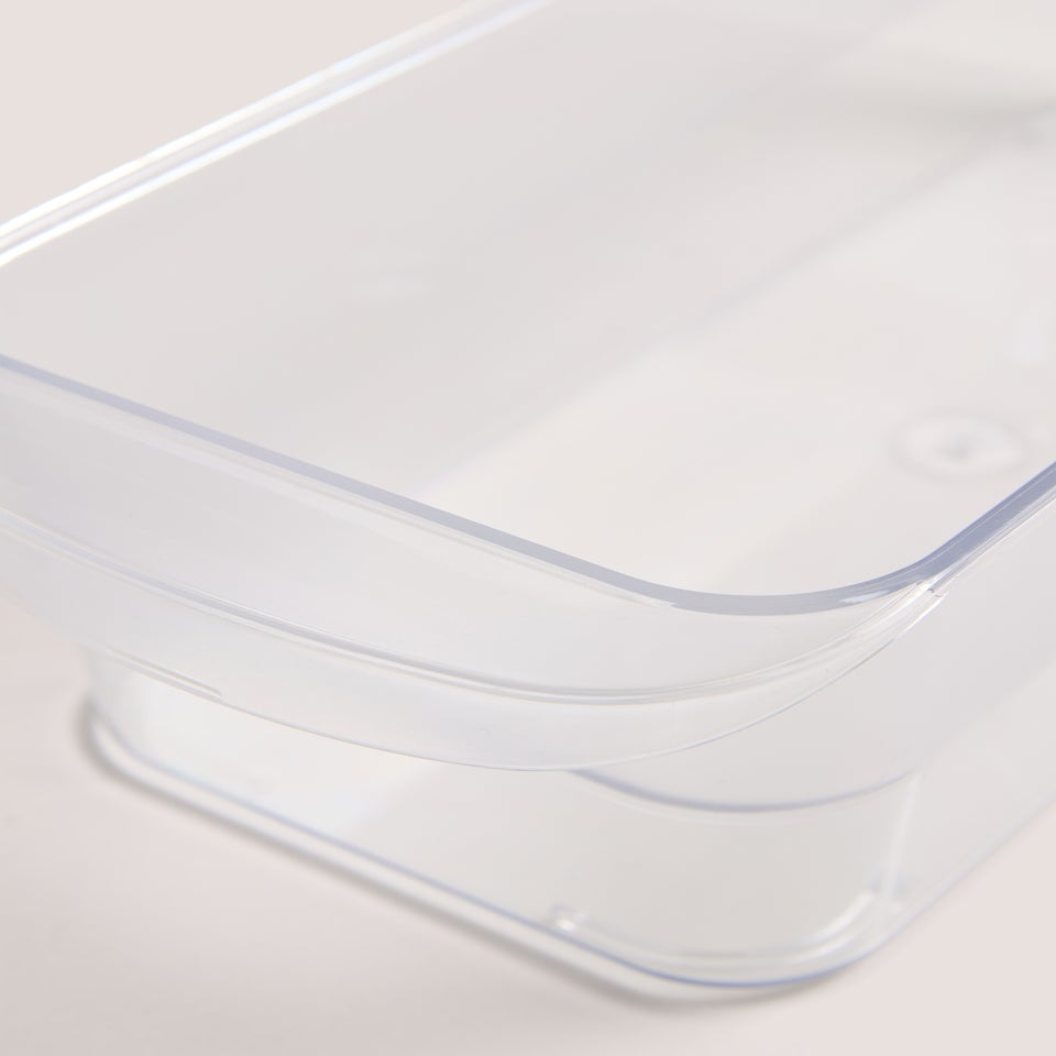 Fridge Storage Unit With Lid (15.5x15x10cm)