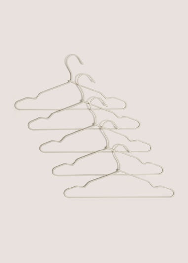 5 Pack Cream Fabric Hangers (34cm x 32cm)