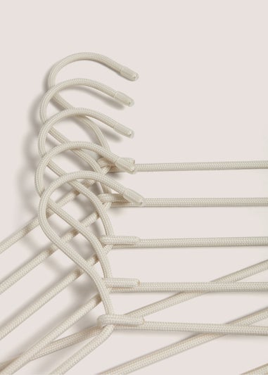 5 Pack Cream Fabric Hangers (34cm x 32cm)