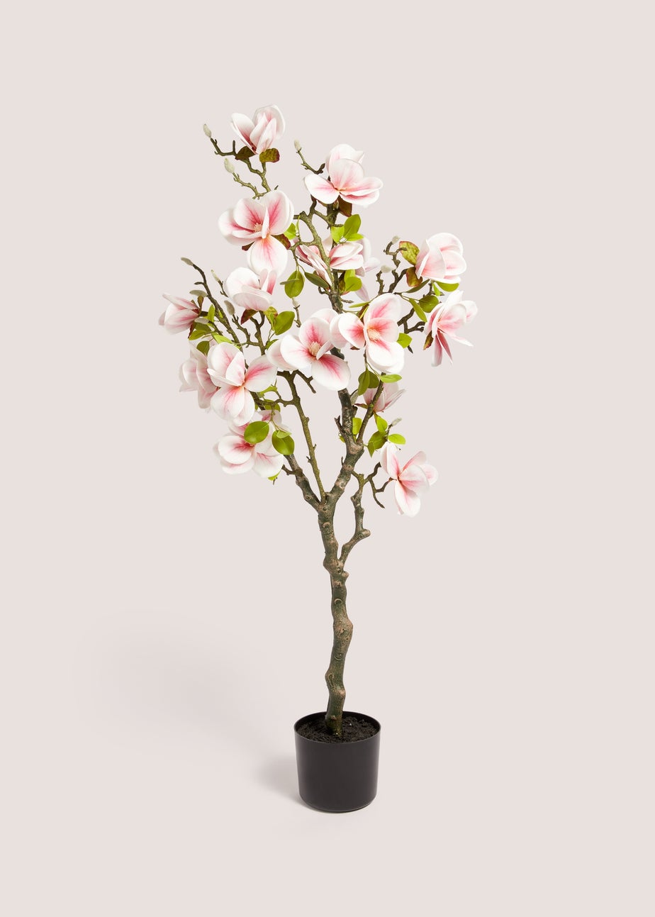 Faux Magnolia Tree in Black Pot (114cm)