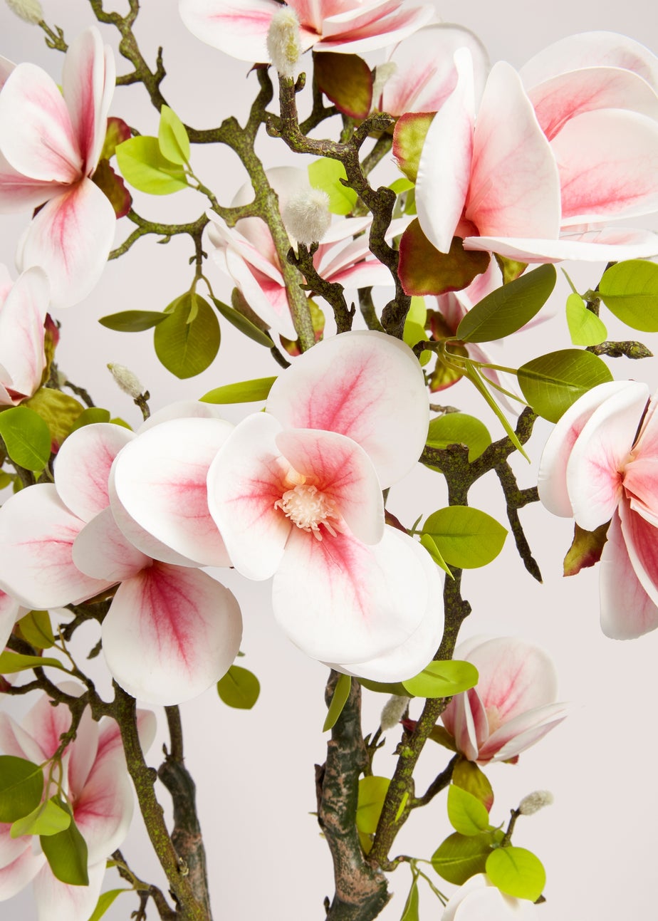 Faux Magnolia Tree in Black Pot (114cm)