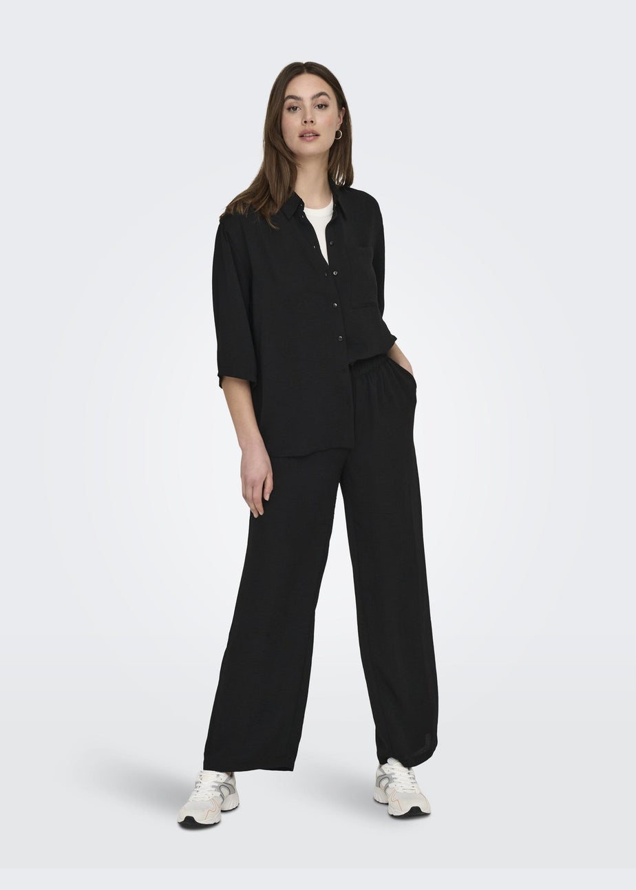 JDY Black Divya Wide Pants