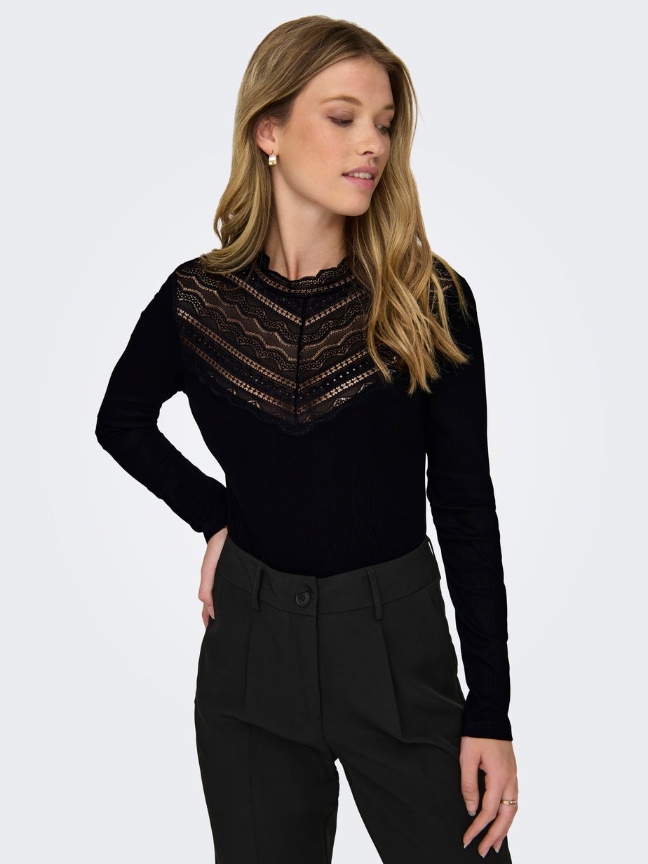 JDY Black Lace Bodysuit