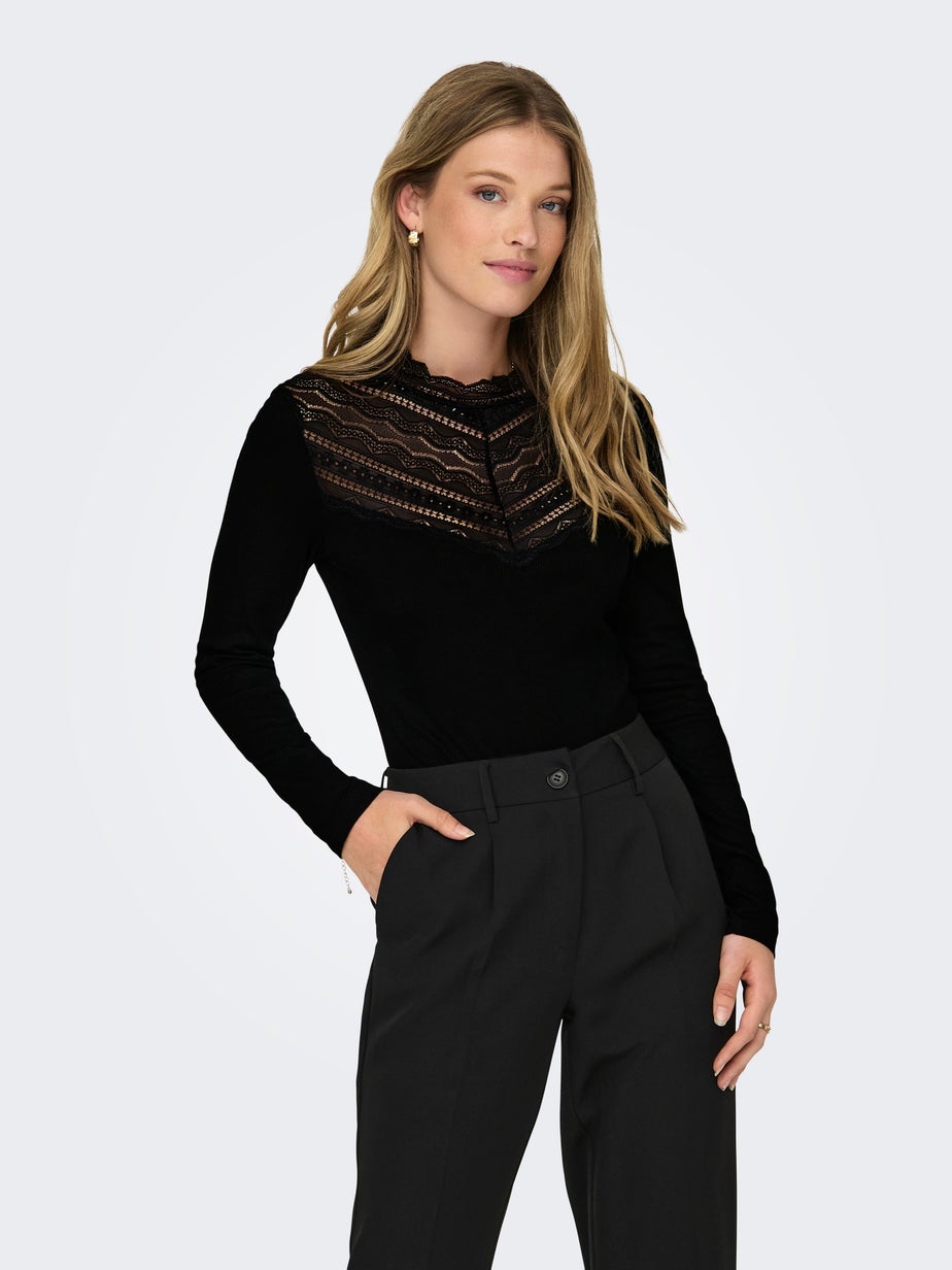 JDY Black Lace Bodysuit