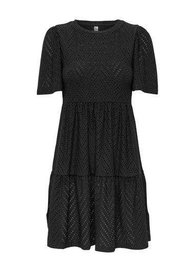 JDY Black Short Sleeve Carla Dress