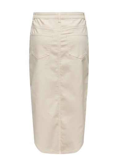 JDY Ecru Nora Pocket Skirt