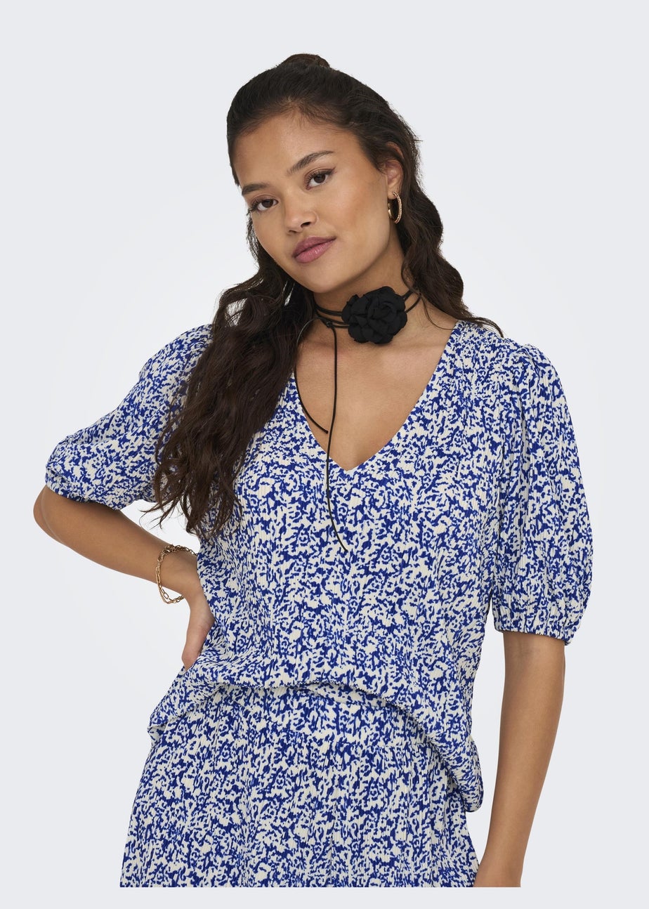 JDY Multicolour Plisse Top