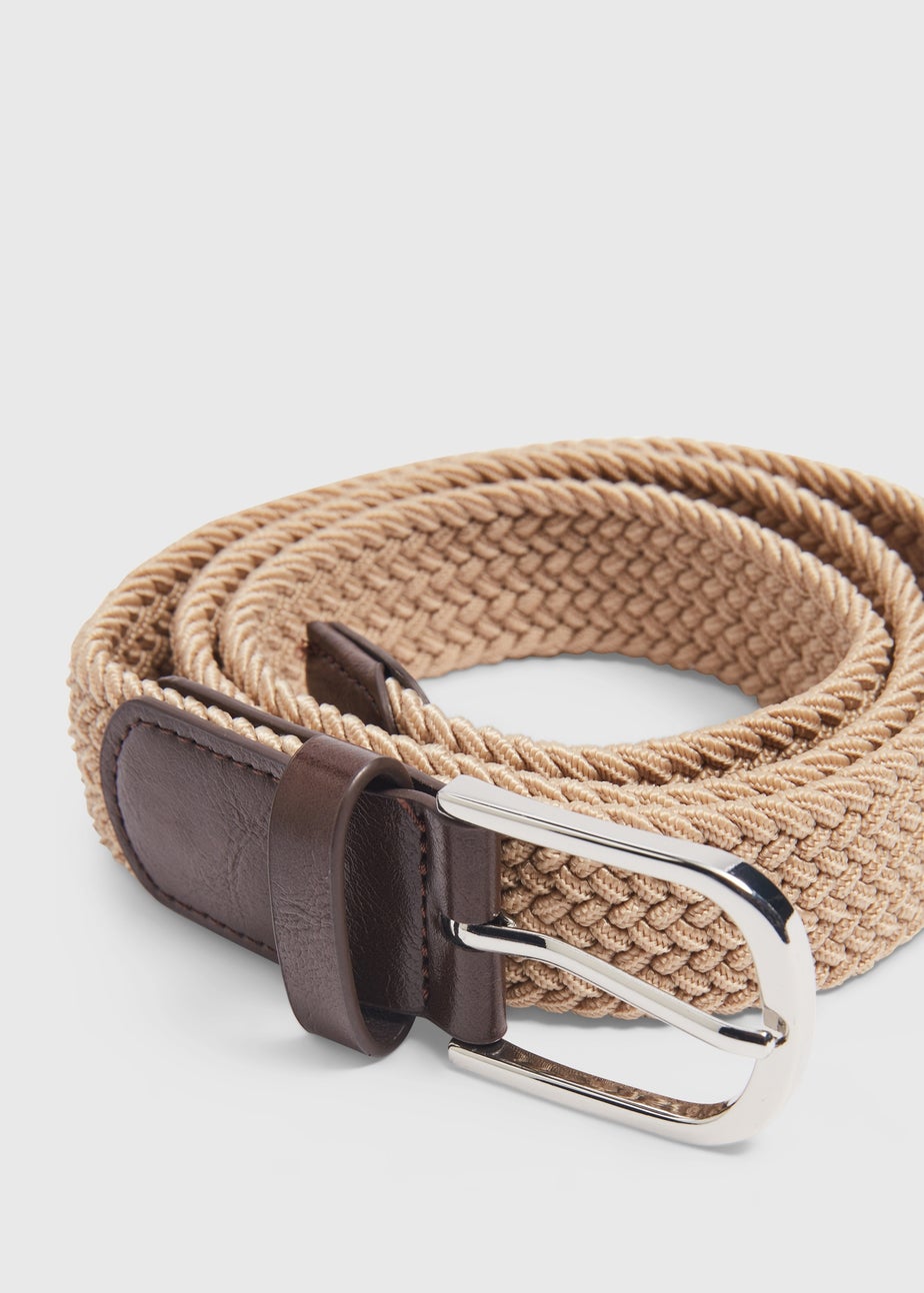 Stone Woven Stretch Belt