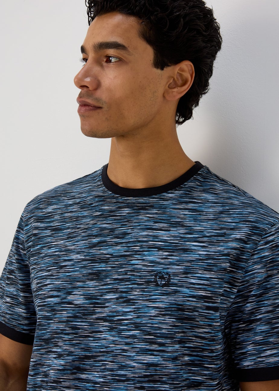 Navy & Blue Space Dye T-Shirt