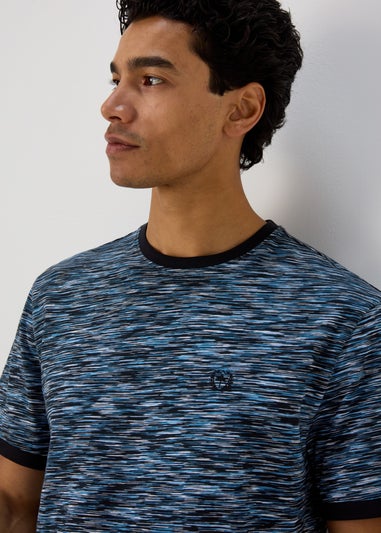 Navy & Blue Space Dye T-Shirt