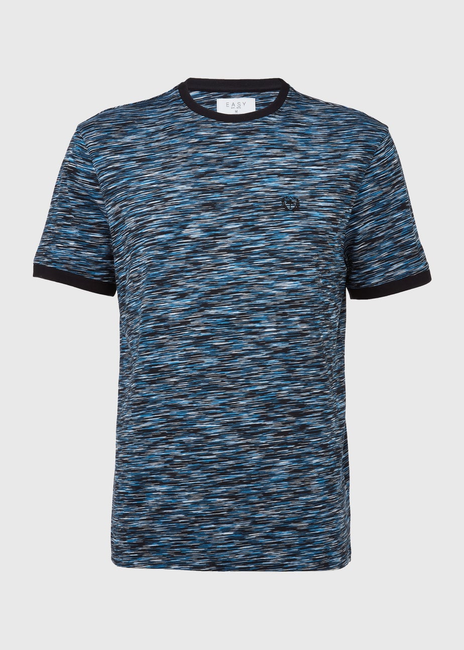 Navy & Blue Space Dye T-Shirt