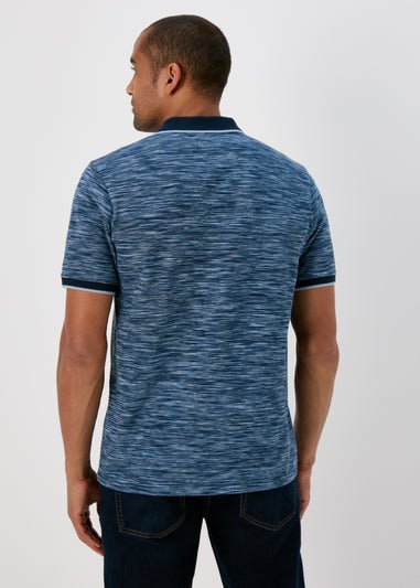 Navy Space Dye Polo