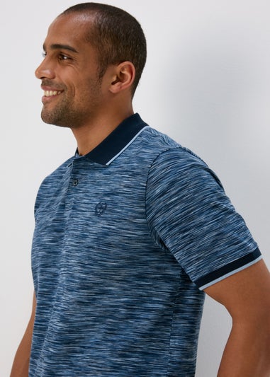 Navy Space Dye Polo
