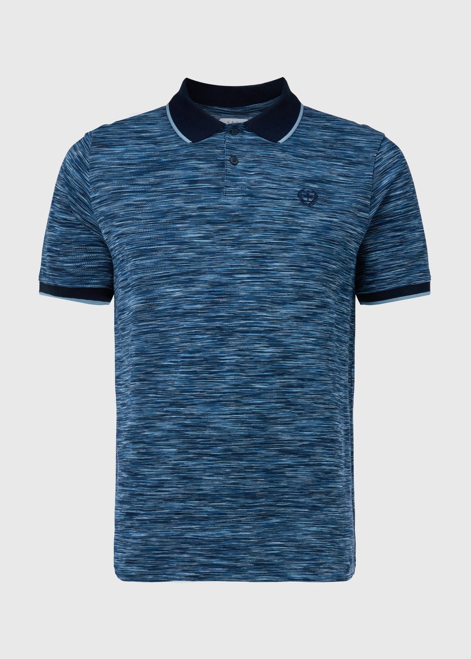 Navy Space Dye Polo