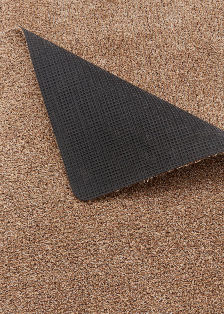 Brown Plain Linen Doormat (50cm x 75cm)