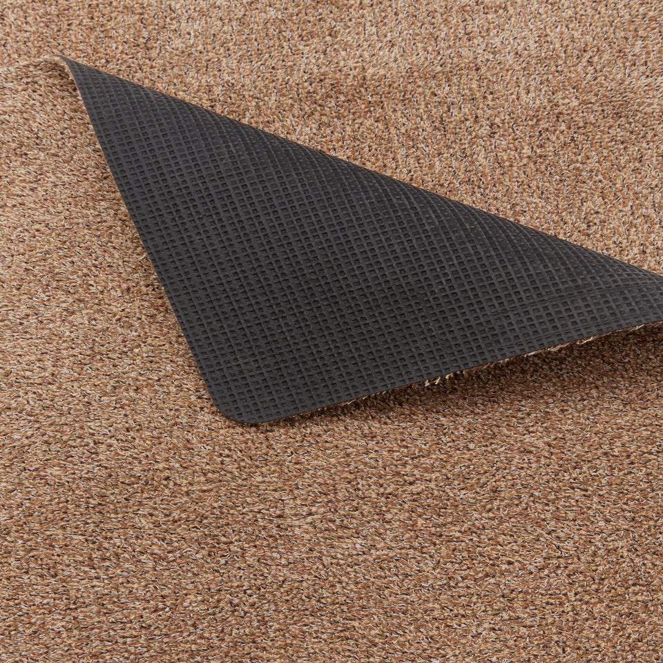Brown Plain Linen Doormat (50cm x 75cm)