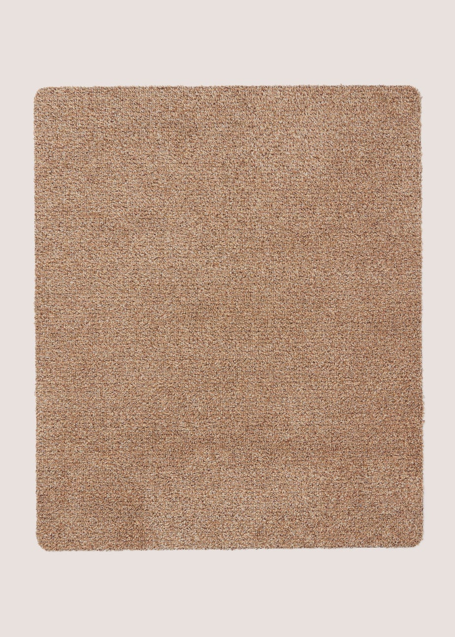 Brown Linen Plain Door Mat (80x95cm)