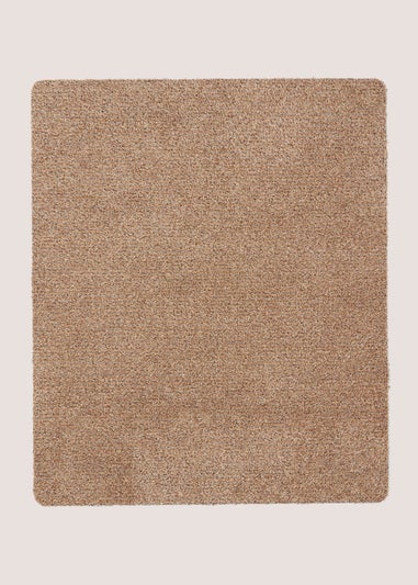 Brown Linen Plain Door Mat (80x95cm)