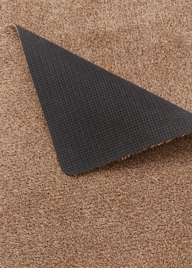 Brown Linen Plain Door Mat (80x95cm)