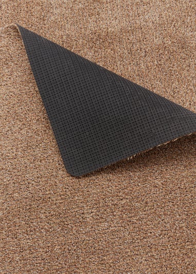 Brown Linen Plain Door Mat (50x150cm)