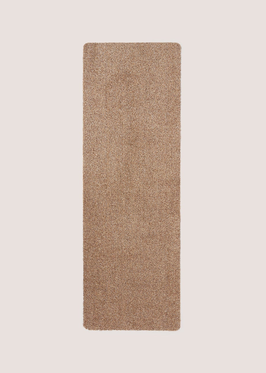 Brown Linen Plain Door Mat (50x150cm)