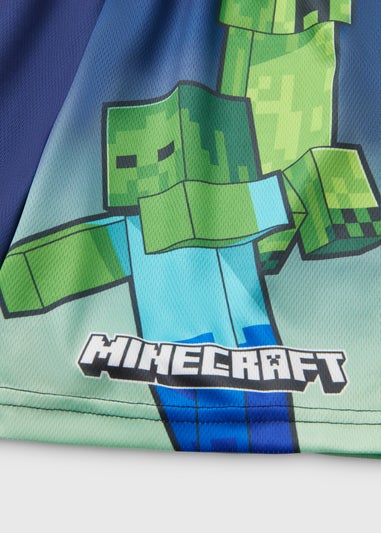 Minecraft Boys Navy Airtex Shorts (5-12yrs)