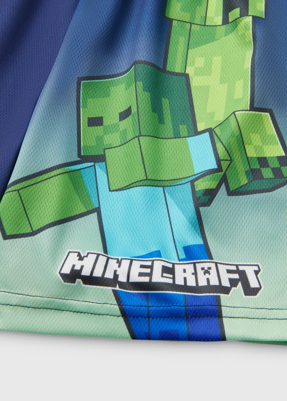 Minecraft Boys Navy Airtex Shorts (5-12yrs)