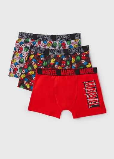 Marvel Boys 3 Pack Multicolour Trunks (2-11yrs)