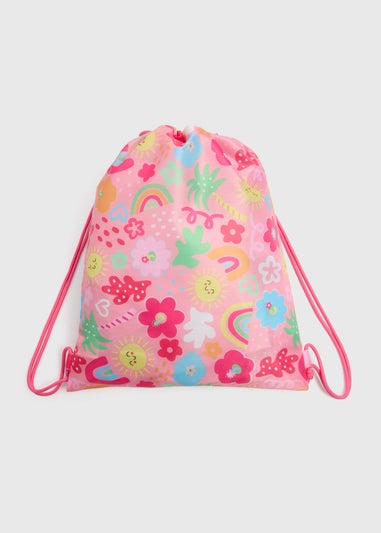 Girls Multicolour Happy Sun Swim Bag